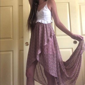 Romantic Wrap High Low Skirt